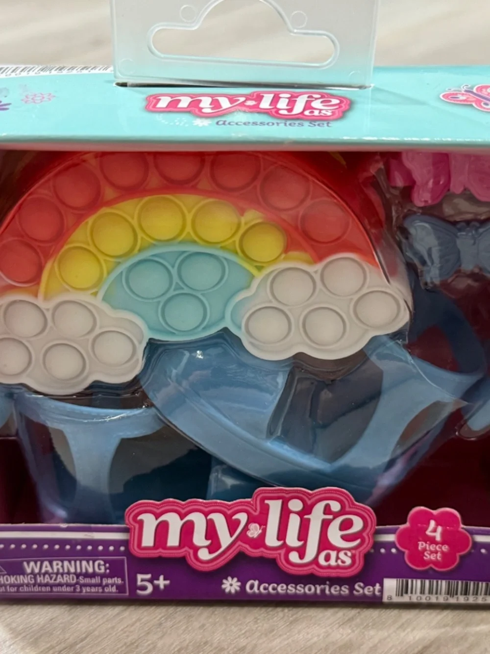 My Life As Rainbow Pop It Purse 4 Pc Doll Accessories Set NIP